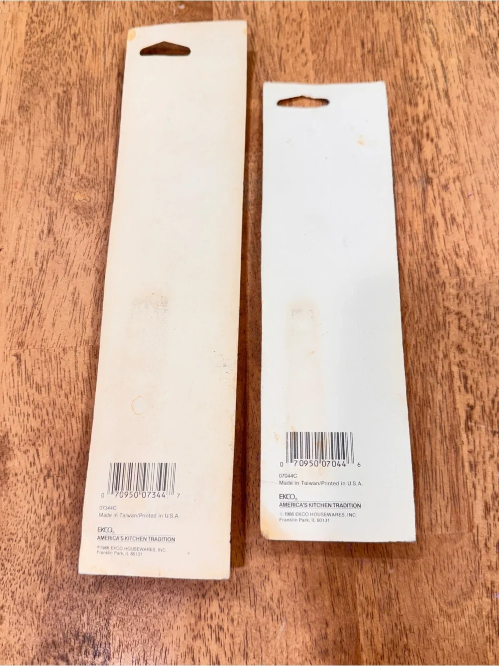 New Ekco Stainless Steel Spreader Spatula Wood Handle Set of 2 Deadstock Vtg